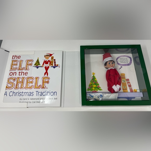 ELF ON THE SHELF: Girl Scout Elf with Blue Eyes and Storybook. NEW in Box. - Picture 7 of 7